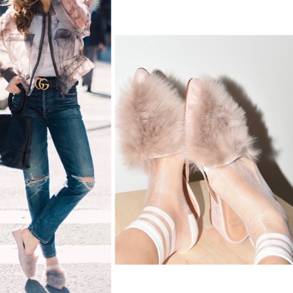 🚨Huma Blanco Real Fur Slide LAST PAIR🚨